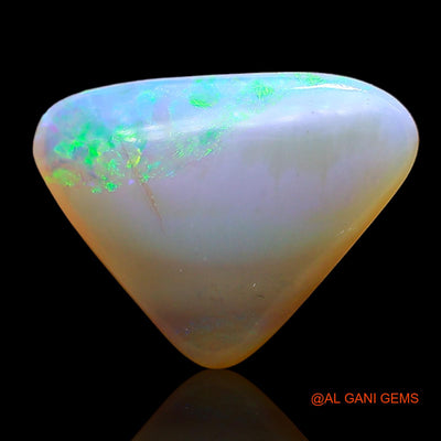 Natural Fire Opal Gemstone 3.00 Cts Loose Trillion Cabochon From Australia 12x11x4 mm AD-486