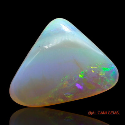 Natural Fire Opal Gemstone 3.00 Cts Loose Trillion Cabochon From Australia 12x11x4 mm AD-486