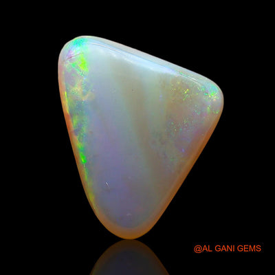 Natural Fire Opal Gemstone 3.00 Cts Loose Trillion Cabochon From Australia 12x11x4 mm AD-486