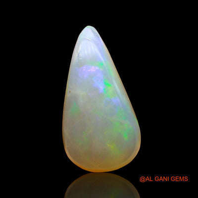 3.00 Cts Natural Australian Fire Opal Loose Gemstone Pear Cabochon 16x8x5 mm AD-487