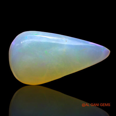 3.00 Cts Natural Australian Fire Opal Loose Gemstone Pear Cabochon 16x8x5 mm AD-487