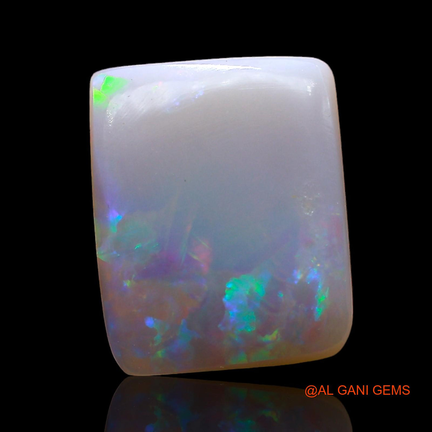 3.00 Cts Unheated Australian Fire Opal Loose Gemstone Square Cabochon Natural 12x10x3 mm AD-488