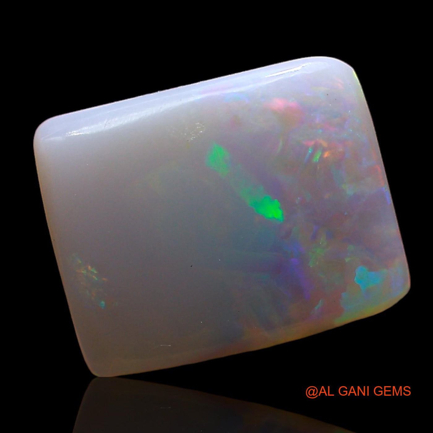 3.00 Cts Unheated Australian Fire Opal Loose Gemstone Square Cabochon Natural 12x10x3 mm AD-488