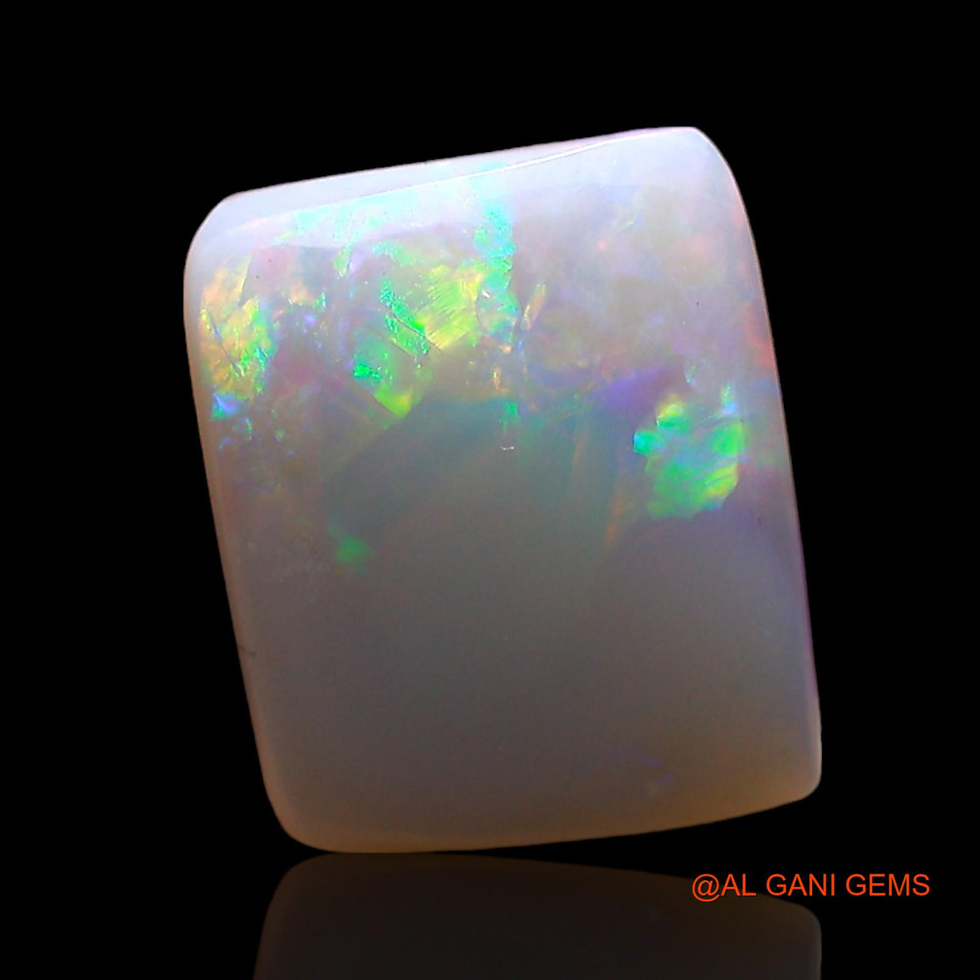 3.00 Cts Unheated Australian Fire Opal Loose Gemstone Square Cabochon Natural 12x10x3 mm AD-488