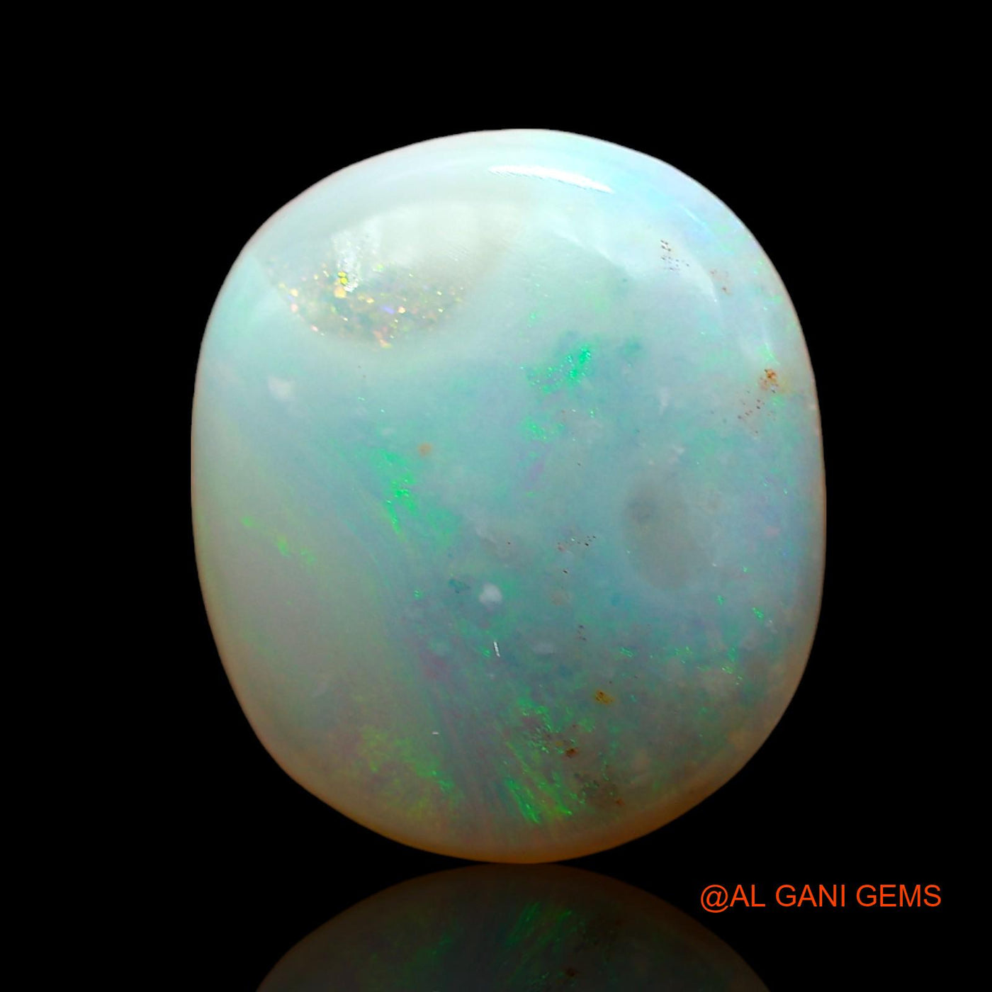 4.00 Cts Unheated Australian Fire Opal Loose Gemstone Oval Cabochon Natural 13x11x4 mm AD-489