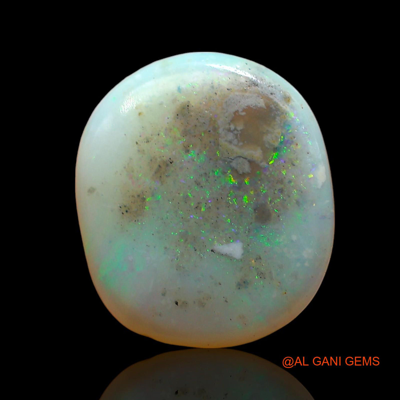 4.00 Cts Unheated Australian Fire Opal Loose Gemstone Oval Cabochon Natural 13x11x4 mm AD-489