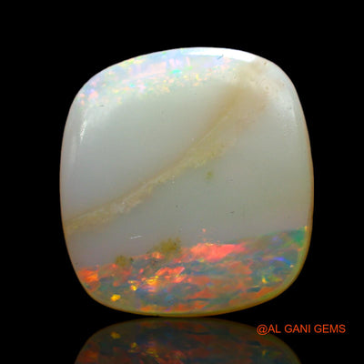4.00 Cts Unheated Australian Fire Opal Loose Gemstone Oval Cabochon Natural 13x12x3 mm AD-48