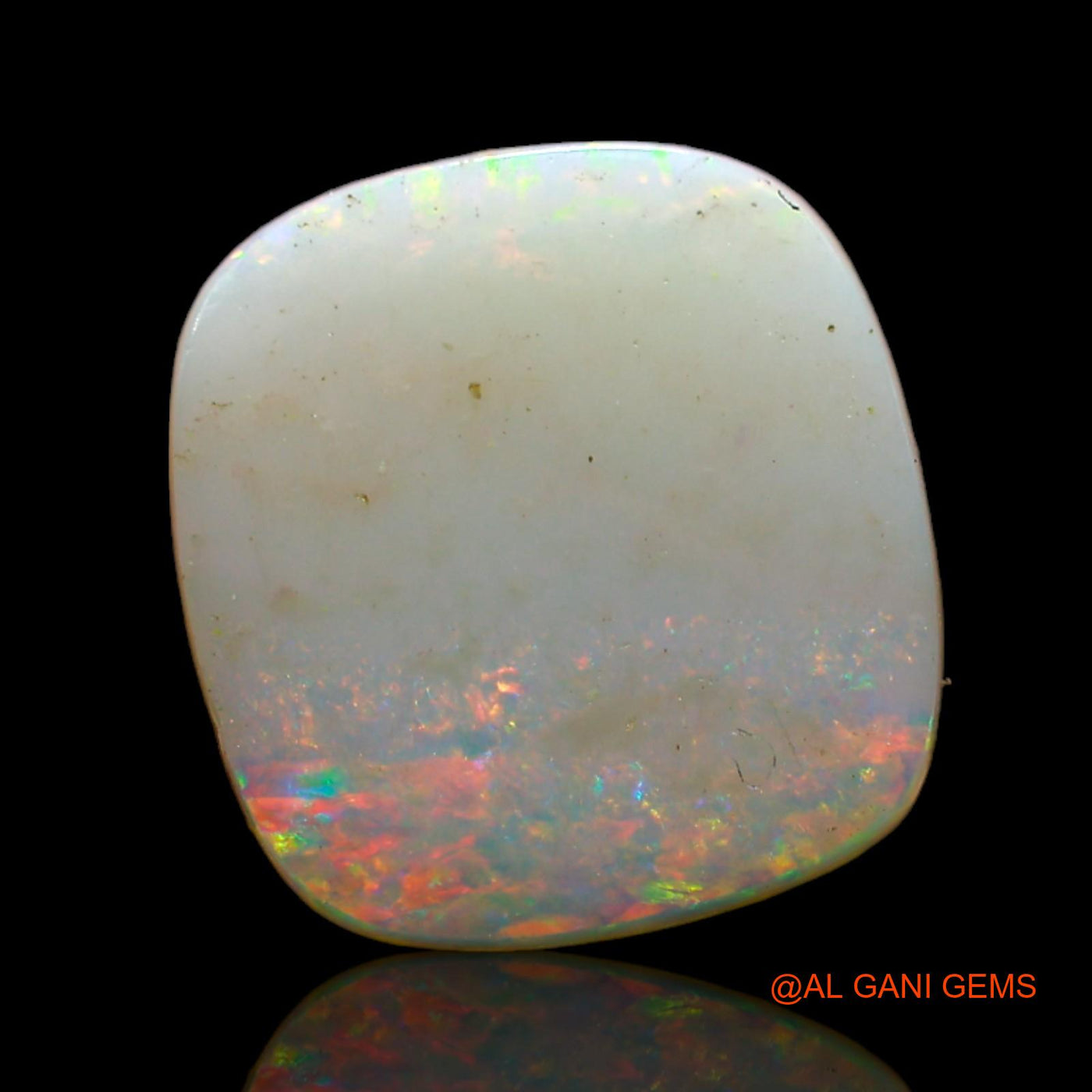 4.00 Cts Unheated Australian Fire Opal Loose Gemstone Oval Cabochon Natural 13x12x3 mm AD-48