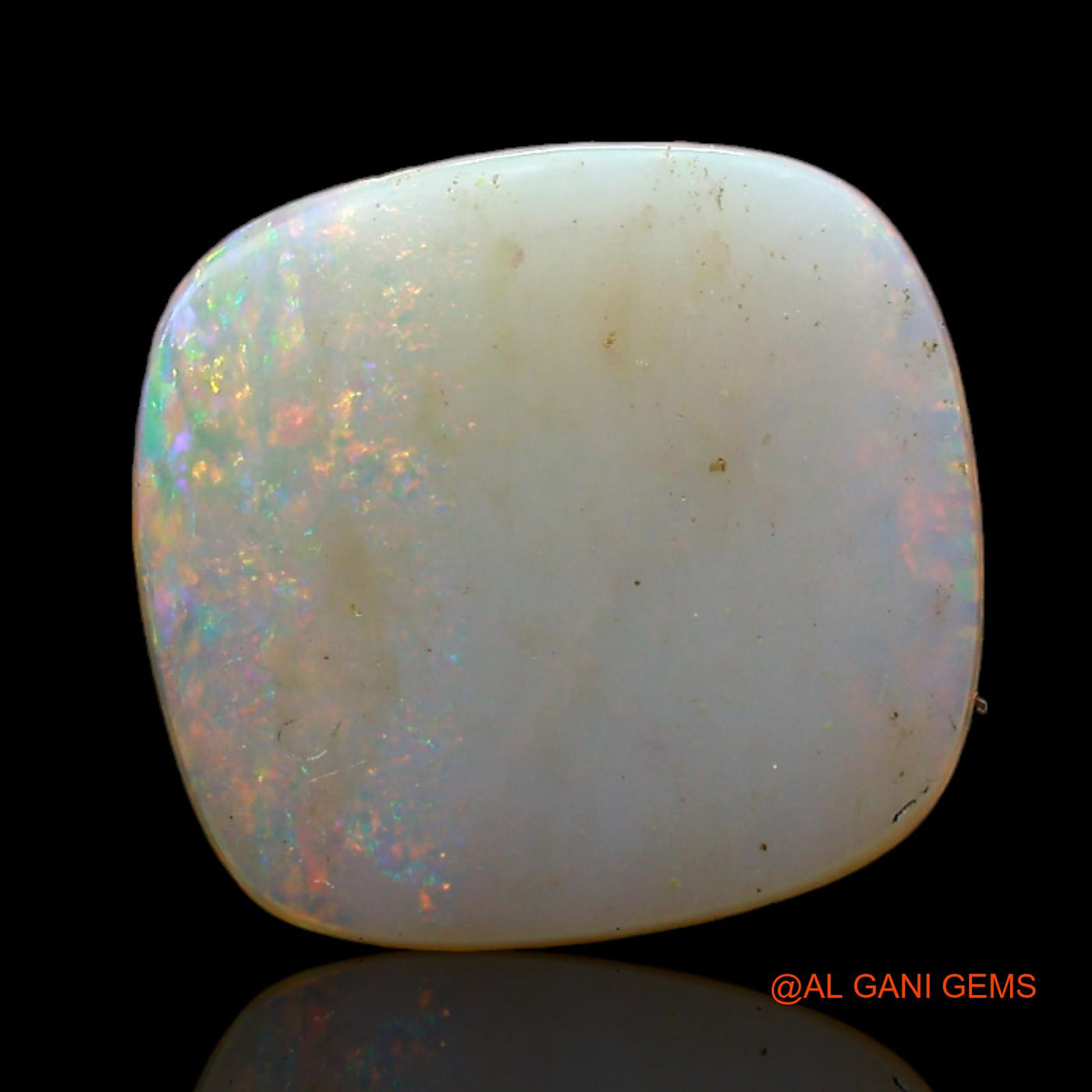4.00 Cts Unheated Australian Fire Opal Loose Gemstone Oval Cabochon Natural 13x12x3 mm AD-48