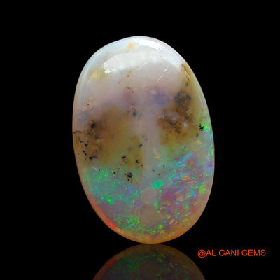 3.00 Cts Natural Australian Fire Opal Loose Gemstone Oval Cabochon 14x9x4 mm AD-490