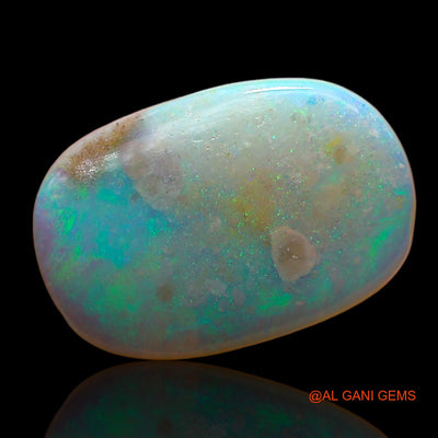 Natural Fire Opal Gemstone 3.00 Cts Loose Oval Cabochon From Australia 14x9x3 mm AD-491