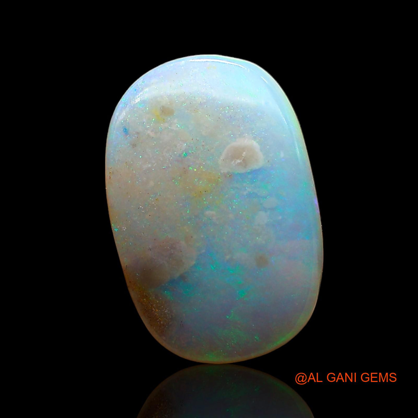 Natural Fire Opal Gemstone 3.00 Cts Loose Oval Cabochon From Australia 14x9x3 mm AD-491
