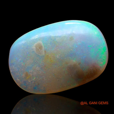 Natural Fire Opal Gemstone 3.00 Cts Loose Oval Cabochon From Australia 14x9x3 mm AD-491