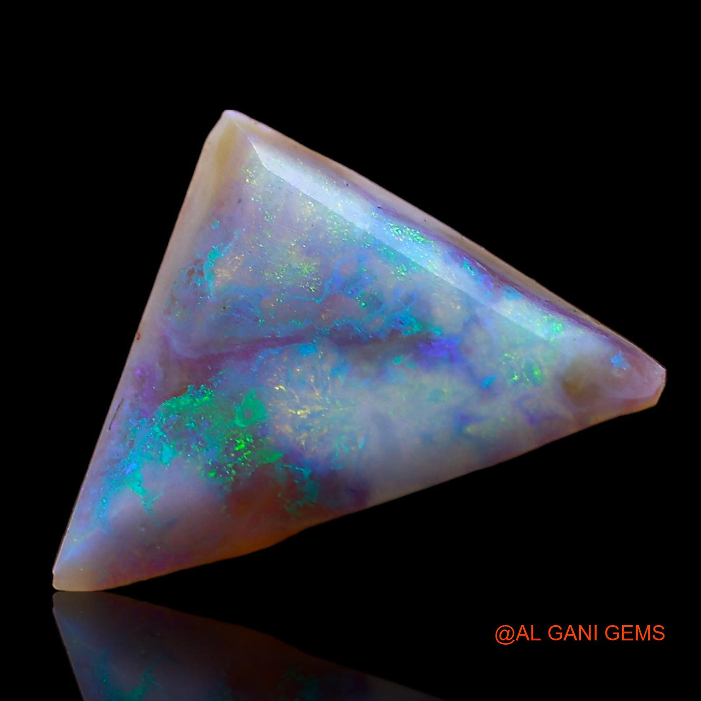 2.00 Cts Natural Australian Fire Opal Loose Gemstone Trillion Cabochon 12x10x2 mm AD-492