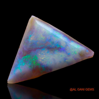 2.00 Cts Natural Australian Fire Opal Loose Gemstone Trillion Cabochon 12x10x2 mm AD-492