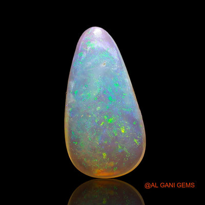 3.00 Cts Natural Australian Fire Opal Loose Gemstone Pear Cabochon 15x8x4 mm AD-493