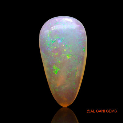 3.00 Cts Natural Australian Fire Opal Loose Gemstone Pear Cabochon 15x8x4 mm AD-493