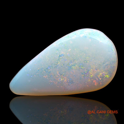 Natural Fire Opal Gemstone 2.00 Cts Loose Pear Cabochon From Australia 16x8x3 mm AD-496