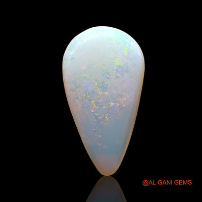 Natural Fire Opal Gemstone 2.00 Cts Loose Pear Cabochon From Australia 16x8x3 mm AD-496