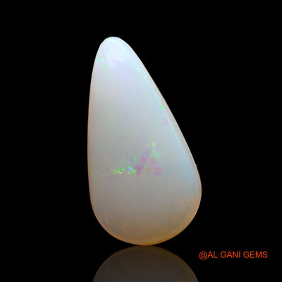 Natural Fire Opal Gemstone 2.00 Cts Loose Pear Cabochon From Australia 16x8x3 mm AD-496
