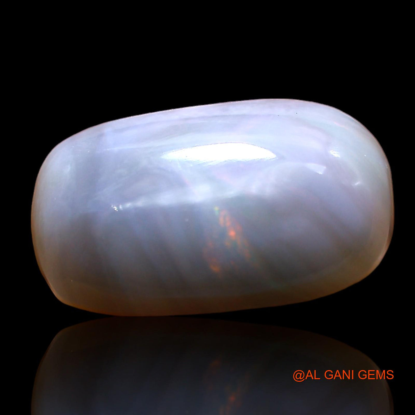 Natural Untreated Fire Opal Loose Gemstone Oval Cabochon From Australia 5.00 Cts 15x8x5 mm AD-497
