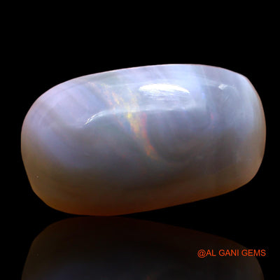 Natural Untreated Fire Opal Loose Gemstone Oval Cabochon From Australia 5.00 Cts 15x8x5 mm AD-497