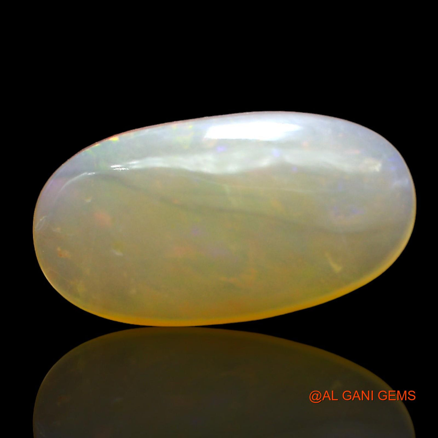 3.00 Cts Natural Australian Fire Opal Loose Gemstone Oval Cabochon 15x8x3 mm AD-498