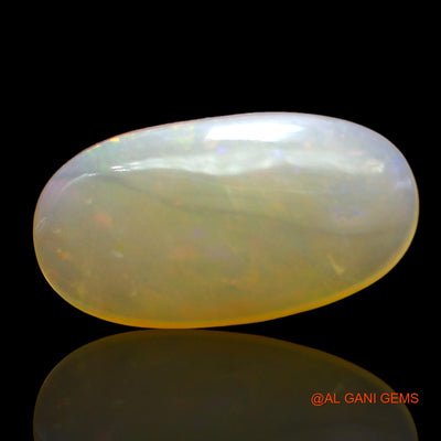 3.00 Cts Natural Australian Fire Opal Loose Gemstone Oval Cabochon 15x8x3 mm AD-498