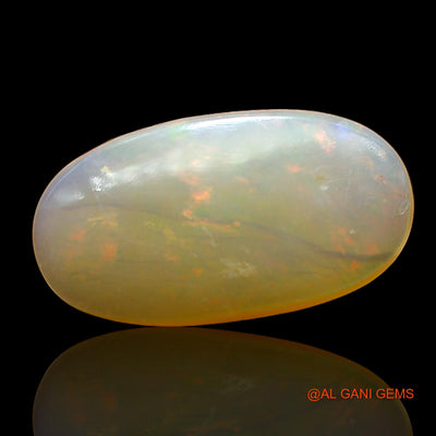 3.00 Cts Natural Australian Fire Opal Loose Gemstone Oval Cabochon 15x8x3 mm AD-498