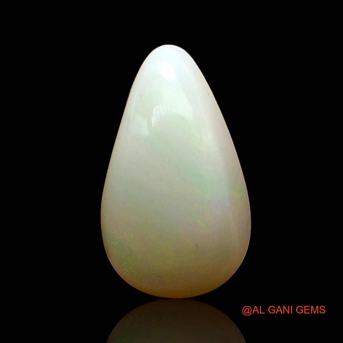 3.00 Cts Unheated Australian Fire Opal Loose Gemstone Pear Cabochon Natural 15x9x4 mm AD-499