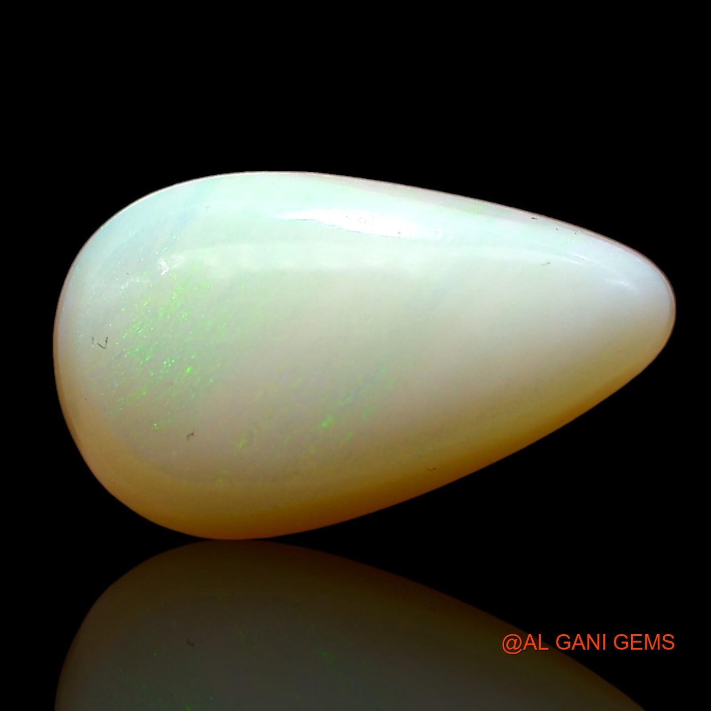 3.00 Cts Unheated Australian Fire Opal Loose Gemstone Pear Cabochon Natural 15x9x4 mm AD-499