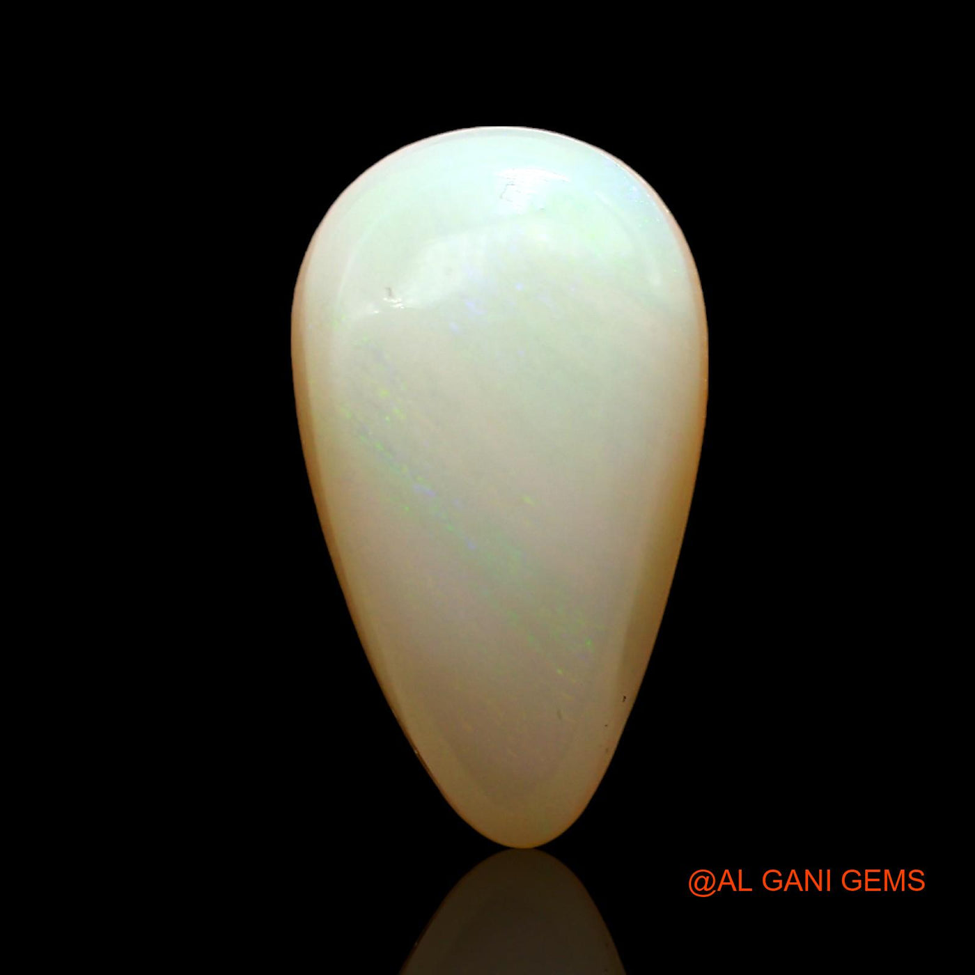 3.00 Cts Unheated Australian Fire Opal Loose Gemstone Pear Cabochon Natural 15x9x4 mm AD-499