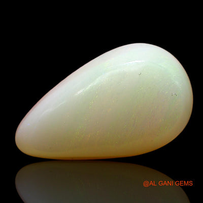 3.00 Cts Unheated Australian Fire Opal Loose Gemstone Pear Cabochon Natural 15x9x4 mm AD-499