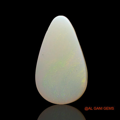3.00 Cts Unheated Australian Fire Opal Loose Gemstone Pear Cabochon Natural 15x9x4 mm AD-499