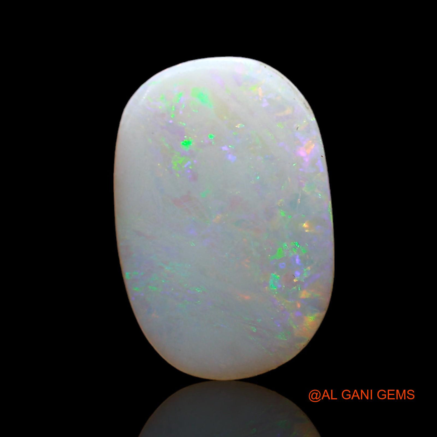 2.00 Cts Natural Australian Fire Opal Loose Gemstone Oval Cabochon 15x10x2 mm AD-49