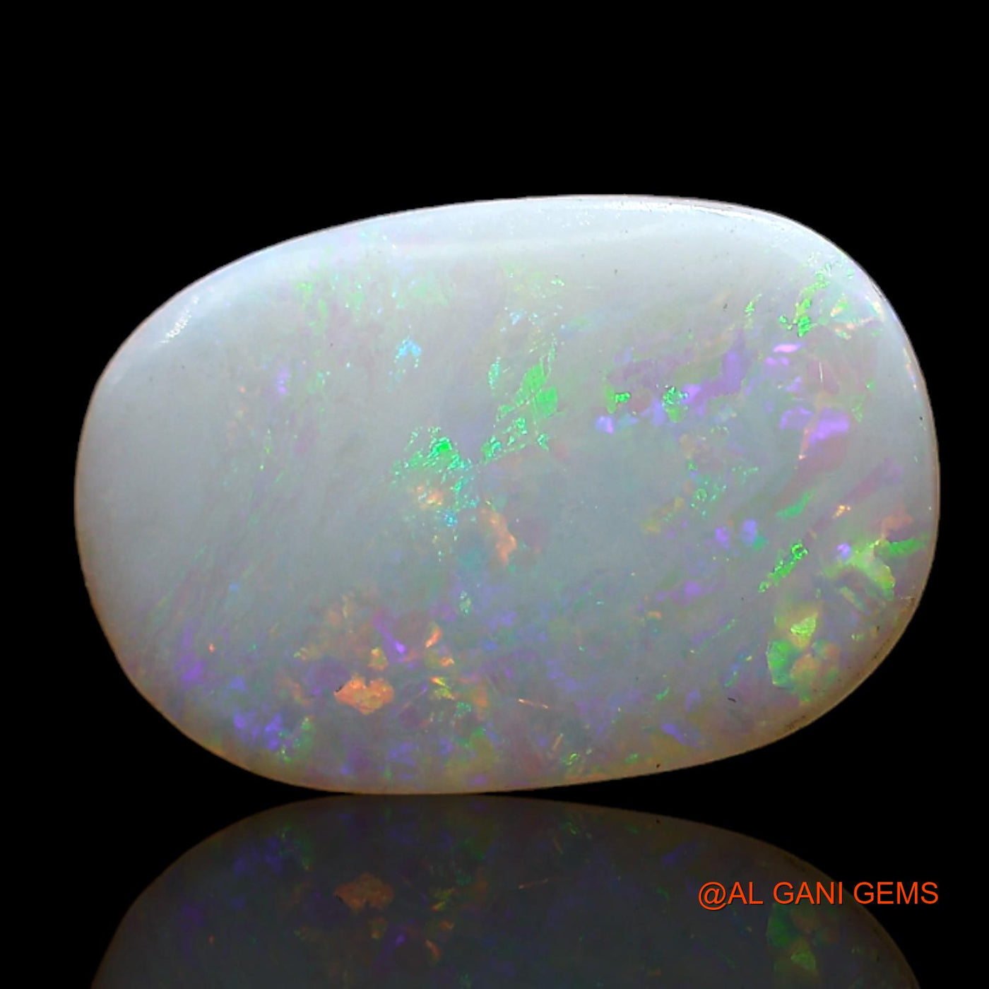 2.00 Cts Natural Australian Fire Opal Loose Gemstone Oval Cabochon 15x10x2 mm AD-49