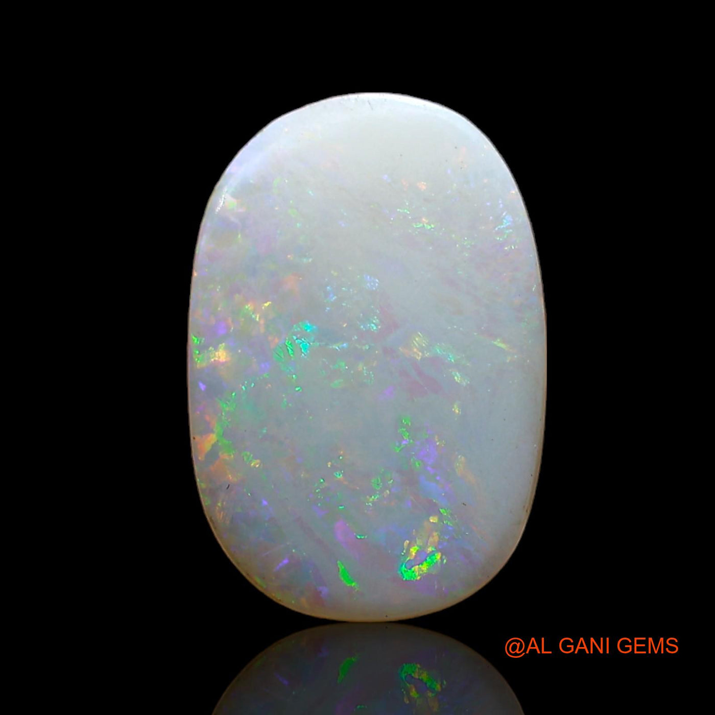 2.00 Cts Natural Australian Fire Opal Loose Gemstone Oval Cabochon 15x10x2 mm AD-49
