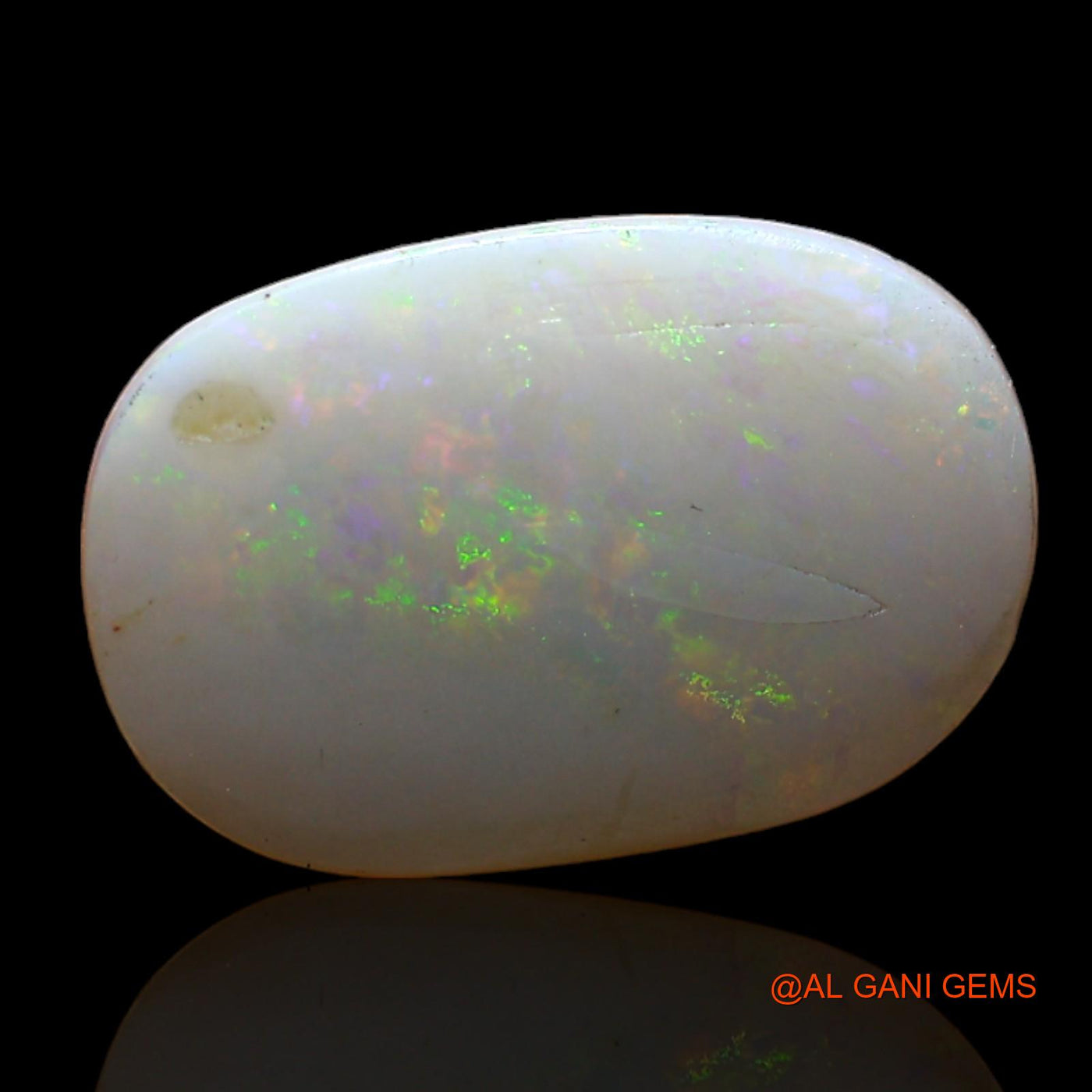 2.00 Cts Natural Australian Fire Opal Loose Gemstone Oval Cabochon 15x10x2 mm AD-49