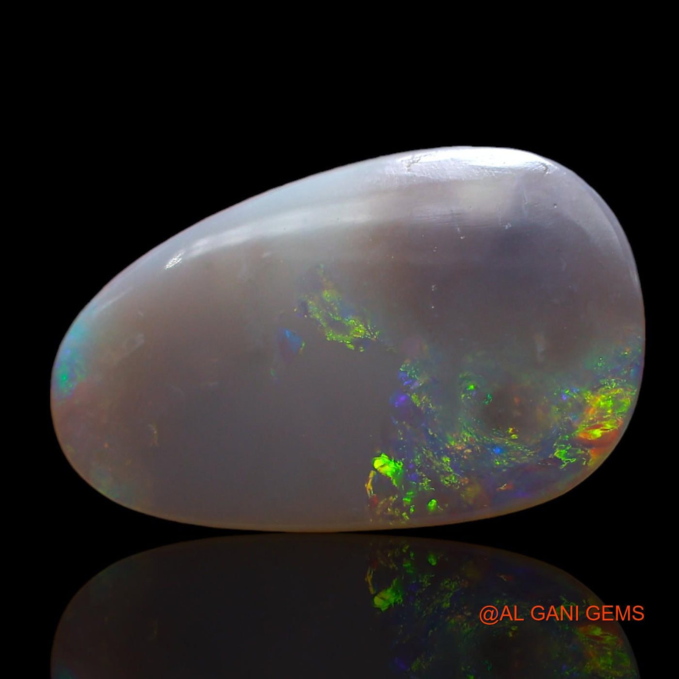 4.00 Cts Natural Australian Fire Opal Loose Gemstone Fancy Cabochon 19x12x2 mm AD-4