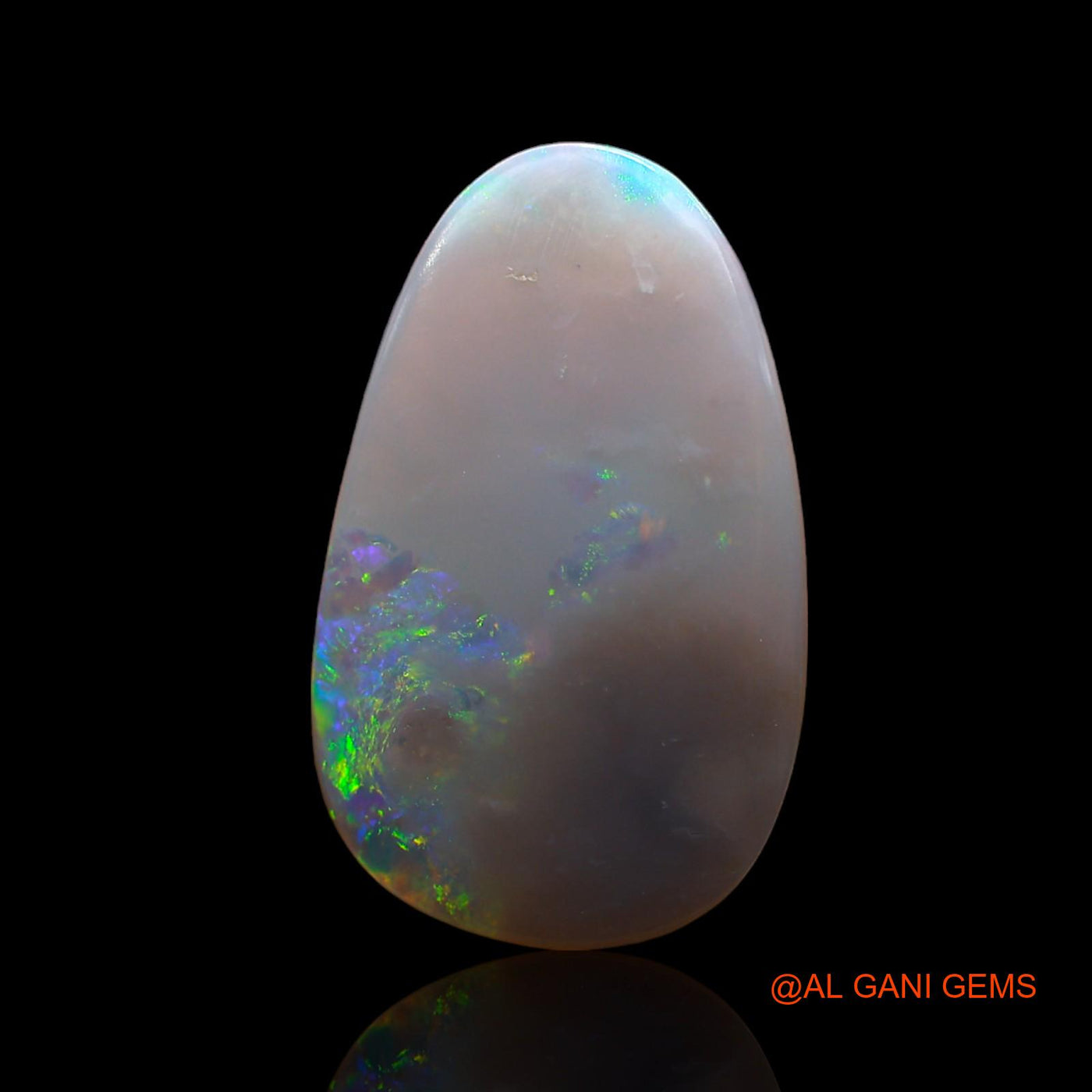 4.00 Cts Natural Australian Fire Opal Loose Gemstone Fancy Cabochon 19x12x2 mm AD-4