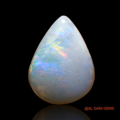 2.00 Cts Natural Australian Fire Opal Loose Gemstone Pear Cabochon 14x10x3 mm AD-500