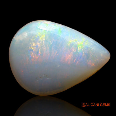 2.00 Cts Natural Australian Fire Opal Loose Gemstone Pear Cabochon 14x10x3 mm AD-500