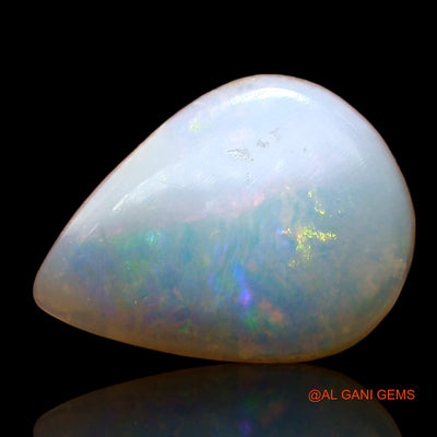 2.00 Cts Natural Australian Fire Opal Loose Gemstone Pear Cabochon 14x10x3 mm AD-500