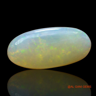 Natural Fire Opal Gemstone 3.00 Cts Loose Oval Cabochon From Australia 16x7x3 mm AD-502
