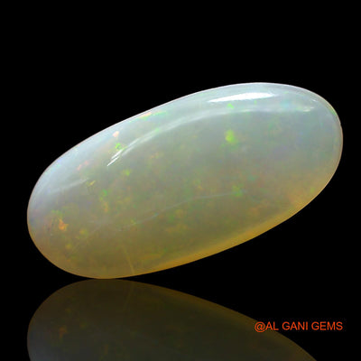 Natural Fire Opal Gemstone 3.00 Cts Loose Oval Cabochon From Australia 16x7x3 mm AD-502