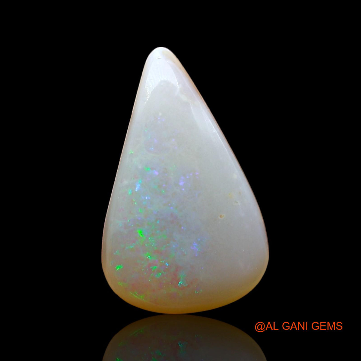 2.00 Cts Natural Australian Fire Opal Loose Gemstone Pear Cabochon 15x8x3 mm AD-505