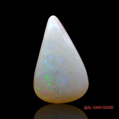 2.00 Cts Natural Australian Fire Opal Loose Gemstone Pear Cabochon 15x8x3 mm AD-505
