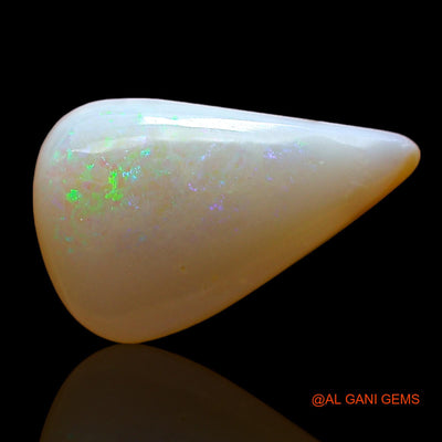 2.00 Cts Natural Australian Fire Opal Loose Gemstone Pear Cabochon 15x8x3 mm AD-505