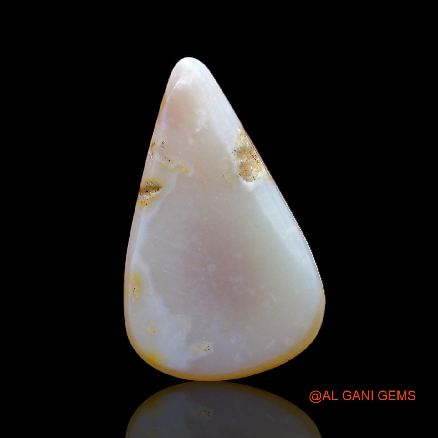 2.00 Cts Natural Australian Fire Opal Loose Gemstone Pear Cabochon 15x8x3 mm AD-505