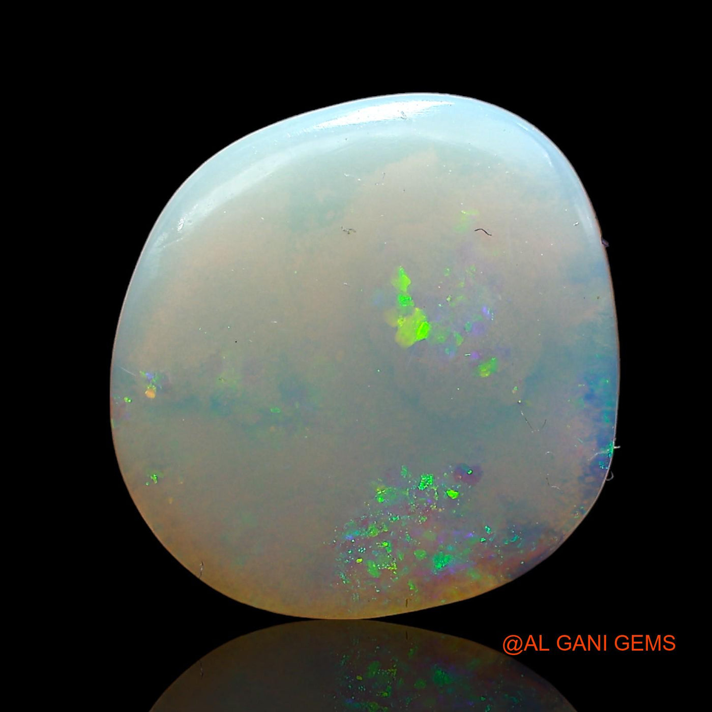 3.00 Cts Natural Australian Fire Opal Loose Gemstone Fancy Cabochon 12x12x2 mm AD-506